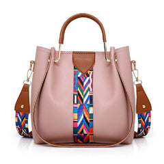 Women Faux Leather Four-piece Set Handbag Shoulder Bag Clutch Bag Mssza