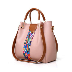Women Faux Leather Four-piece Set Handbag Shoulder Bag Clutch Bag Mssza