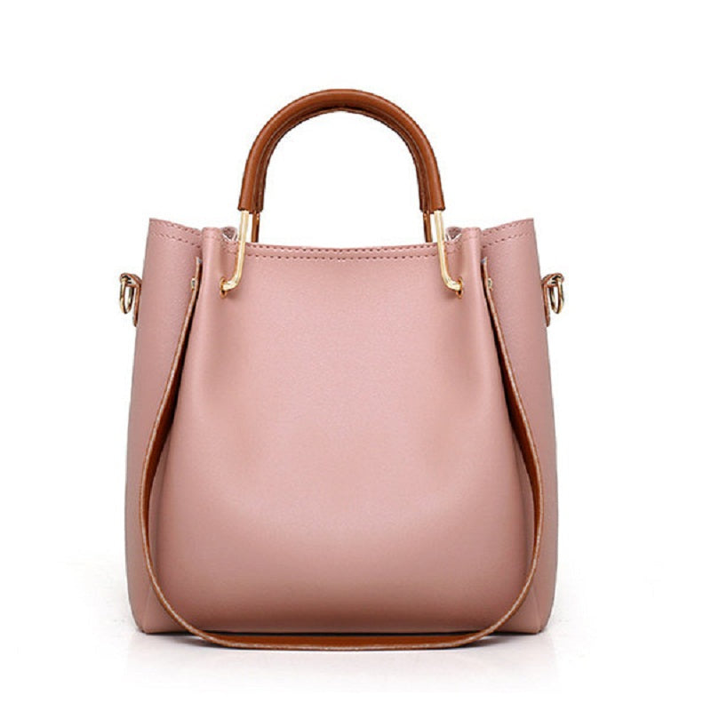 Women Faux Leather Four-piece Set Handbag Shoulder Bag Clutch Bag Mssza
