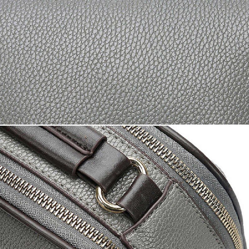 Women Faux Leather Plain Fur Ball Handbag Shoulder Bag Cross body Bag Mssza