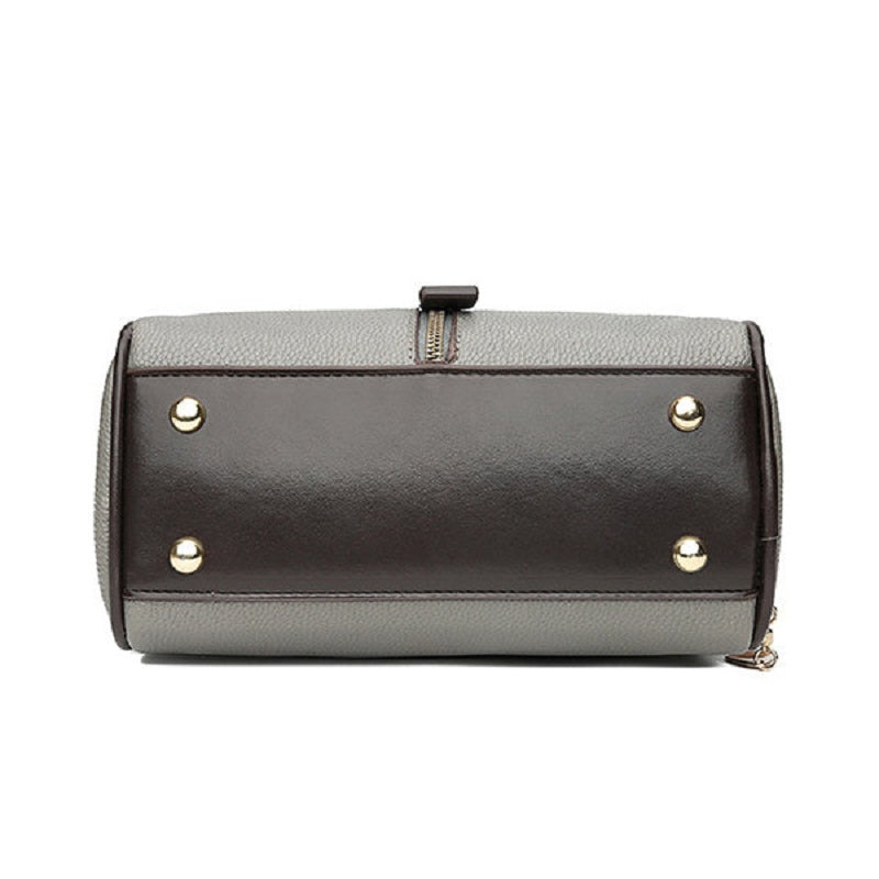 Women Faux Leather Plain Fur Ball Handbag Shoulder Bag Cross body Bag Mssza