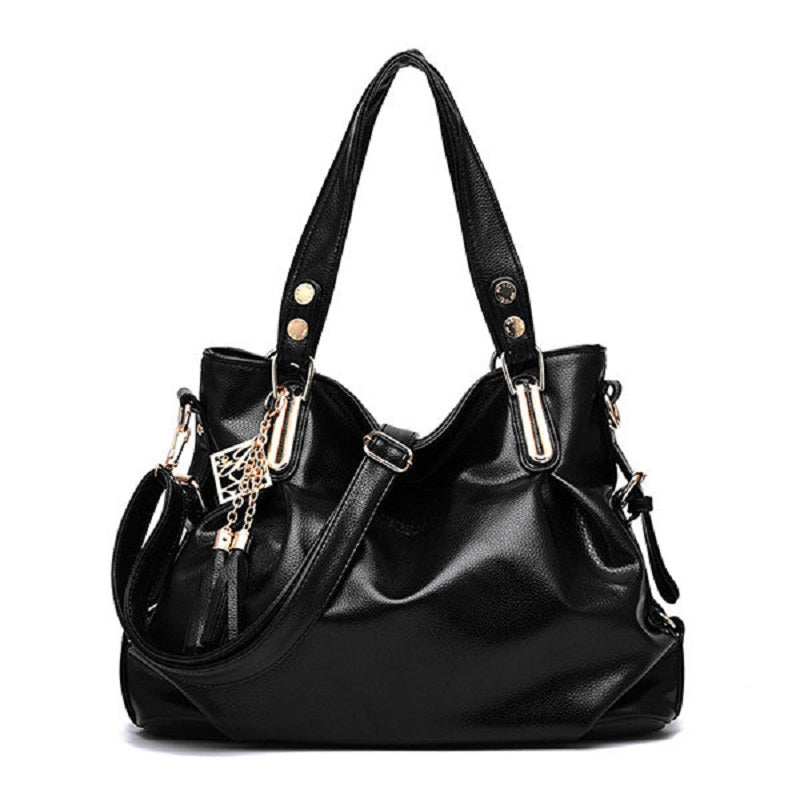 Women Faux Leather Tassel Soft Leather Handbags Mssza