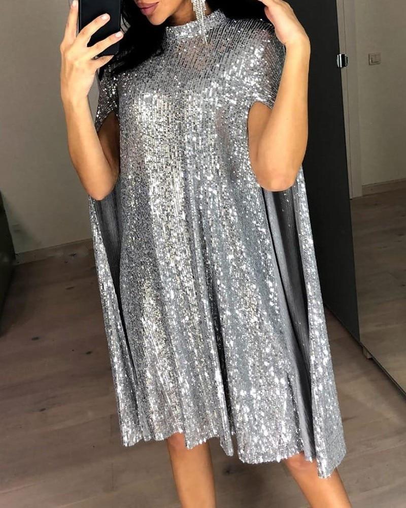 Short Sequined Dress Mssaz Desses