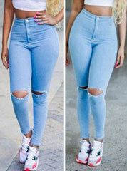 Women Stretch Denim Skinny Jeans Mssza