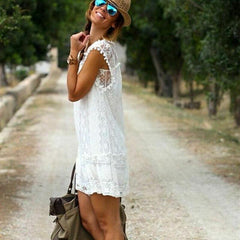 Short Mini Dress Lace Chiffon Dress Mssaz Desses