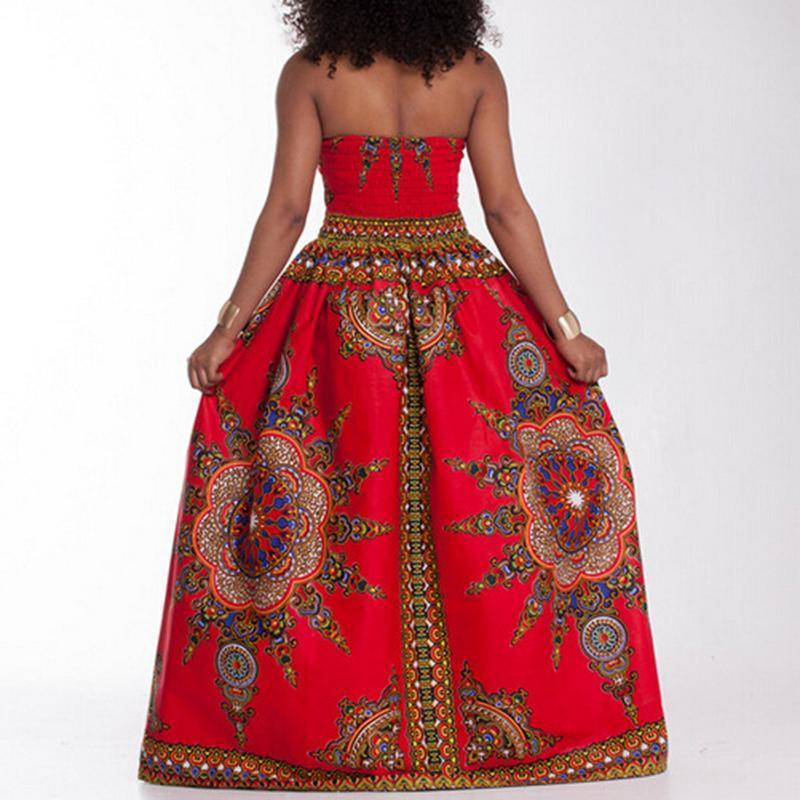 V Neck Printing Maxi Dress Sleeveless Floor-length Wrapped Chest Casual Dress Beach Holiday Dress Mssaz Desses