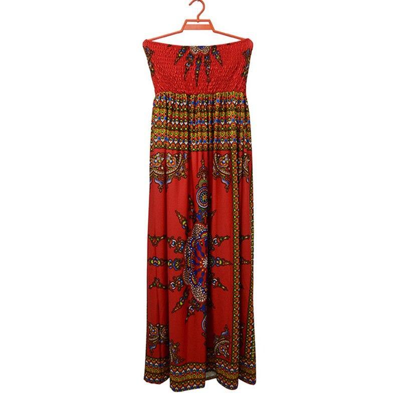 V Neck Printing Maxi Dress Sleeveless Floor-length Wrapped Chest Casual Dress Beach Holiday Dress Mssaz Desses