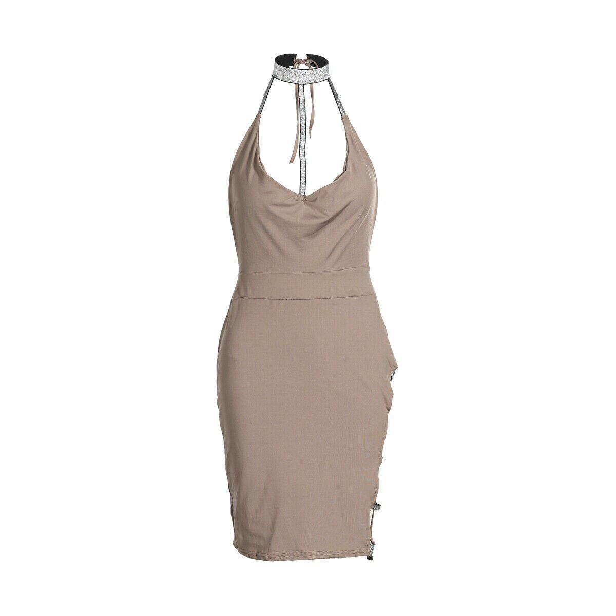 Sleeveless Bandage Bodycon Dress Ladies   Evening Party Clubwear Slim Short Mini Dress Mssaz Desses