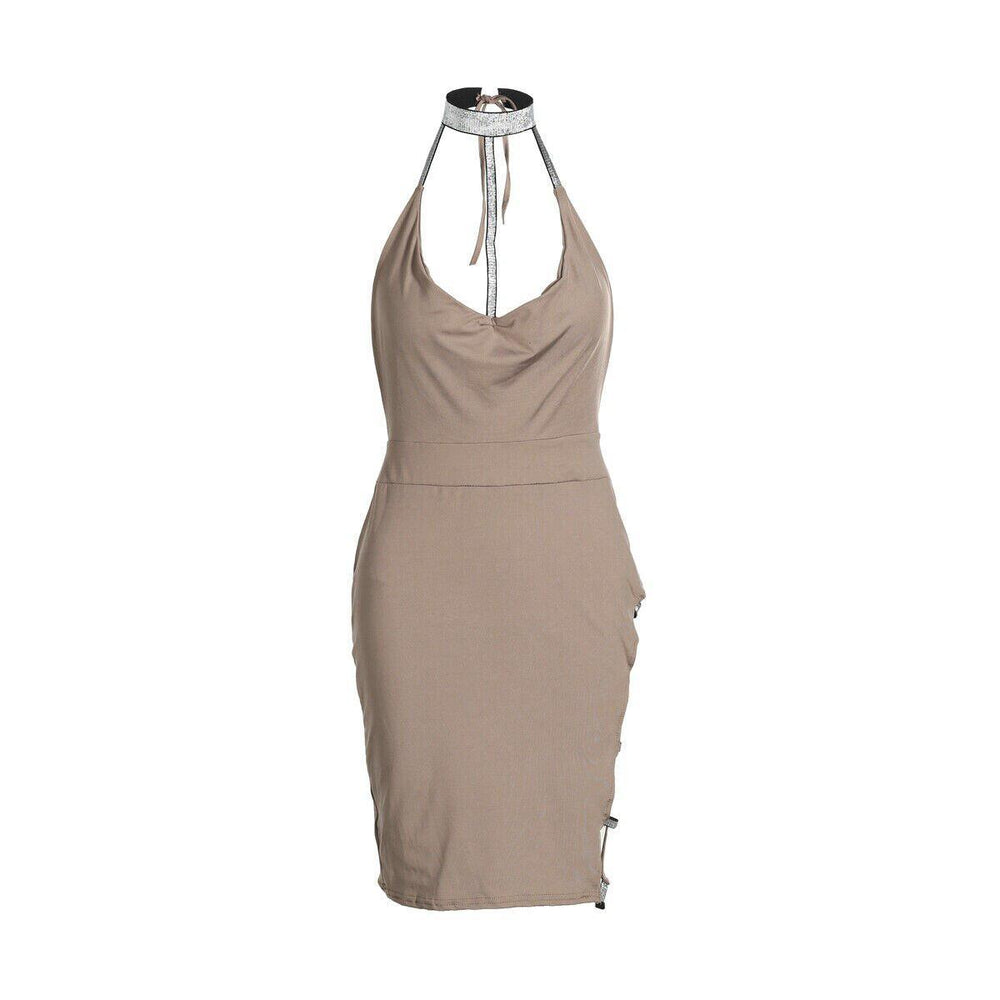 Sleeveless Bandage Bodycon Dress Ladies   Evening Party Clubwear Slim Short Mini Dress Mssaz Desses