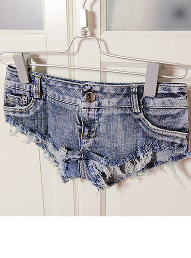Women's Ripped Denim Short Mssza