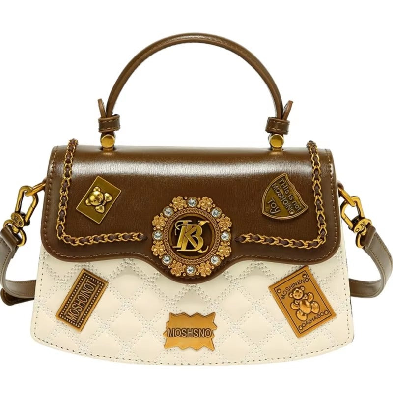Designer High- End Texture Single Shoulder Crossbody Handbag Mssza