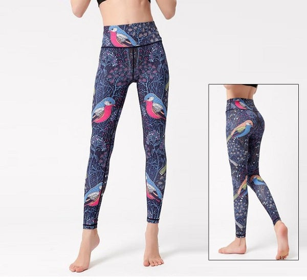 Yoga Pants High Waist Trainer Long Tights Push Up Running Mssza