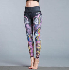 Yoga Pants High Waist Trainer Long Tights Push Up Running Mssza