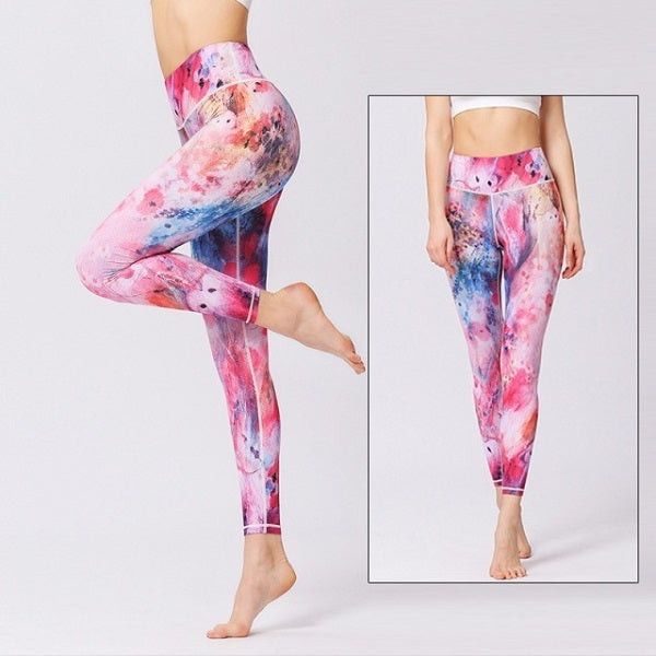 Yoga Pants High Waist Trainer Long Tights Push Up Running Mssza