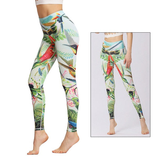 Yoga Pants High Waist Trainer Long Tights Push Up Running Mssza