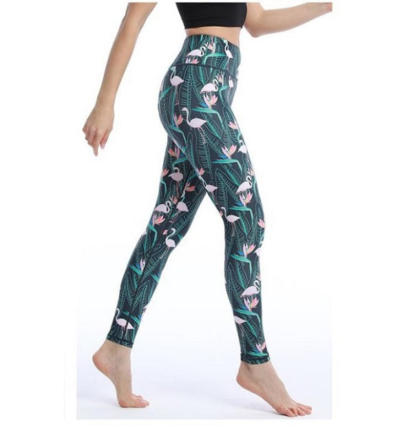 Yoga Pants High Waist Trainer Long Tights Push Up Running Mssza