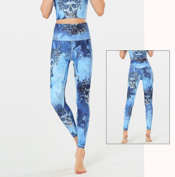 Yoga Pants High Waist Trainer Long Tights Push Up Running Mssza