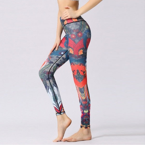 Yoga Pants High Waist Trainer Long Tights Push Up Running Mssza