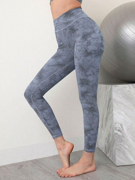 Yoga Pants Nylon Tie Dye Leggings Mssza