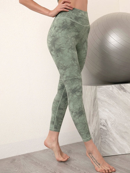 Yoga Pants Nylon Tie Dye Leggings Mssza
