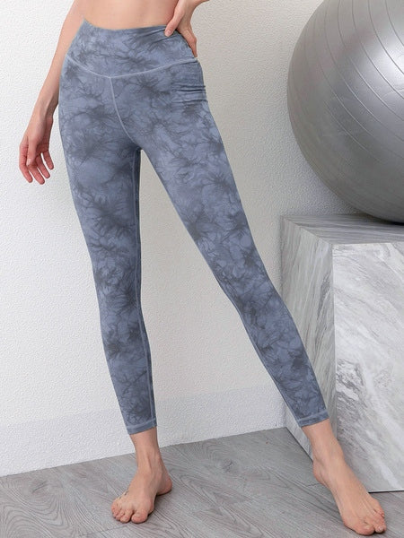Yoga Pants Nylon Tie Dye Leggings Mssza