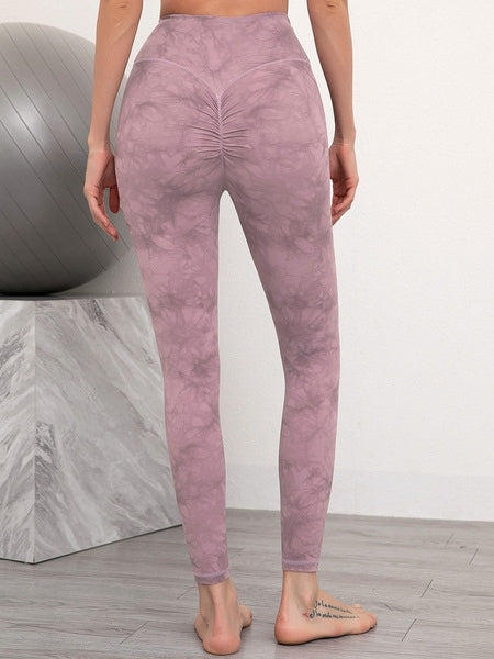 Yoga Pants Nylon Tie Dye Leggings Mssza