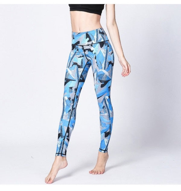 Yoga Pants Sports Leggings High Waist Running Workout Trouser Mssza