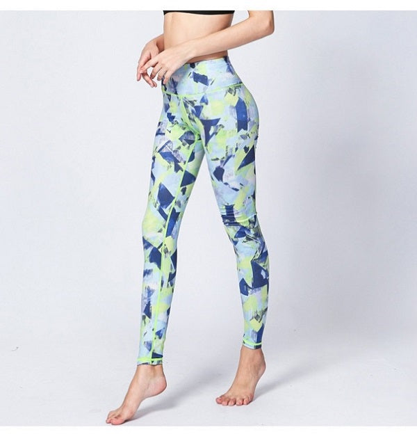 Yoga Pants Sports Leggings High Waist Running Workout Trouser Mssza