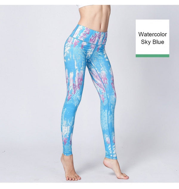 Yoga Pants Sports Leggings High Waist Running Workout Trouser Mssza