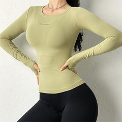 Yoga Shirt Blouse Sports Gym Top Fitness Sportswear Mssza