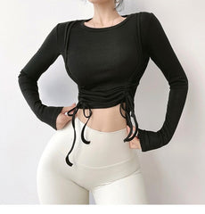 Yoga Shirt Fitness Blouse Sports Gym Top T-Shirt Sportswear Mssza