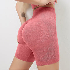 Yoga Shorts Slim Fit High Waist Pants Tummy Control Gym Shorts Mssza