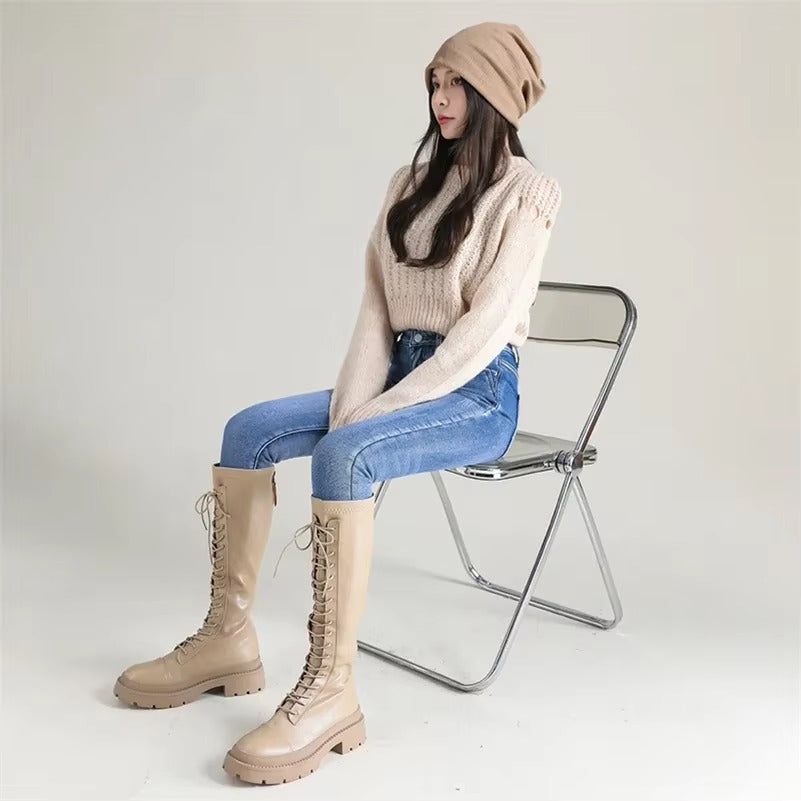 Casual Zipper fly Skinny Thicken Fleece Denim Long Pants Retro Pencil Trousers Mssza