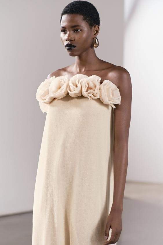 Alva Floral Knit Strapless Maxi Dress Mssaz Desses