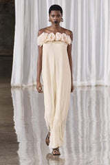 Alva Floral Knit Strapless Maxi Dress Mssaz Desses