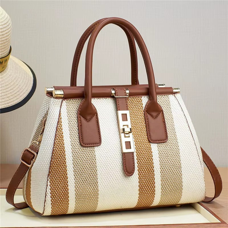 Classics versatile one-shoulder high-end niche large-capacity embossed braided textures crossbody bags Mssza