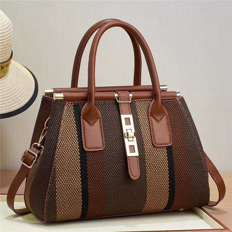 Classics versatile one-shoulder high-end niche large-capacity embossed braided textures crossbody bags Mssza
