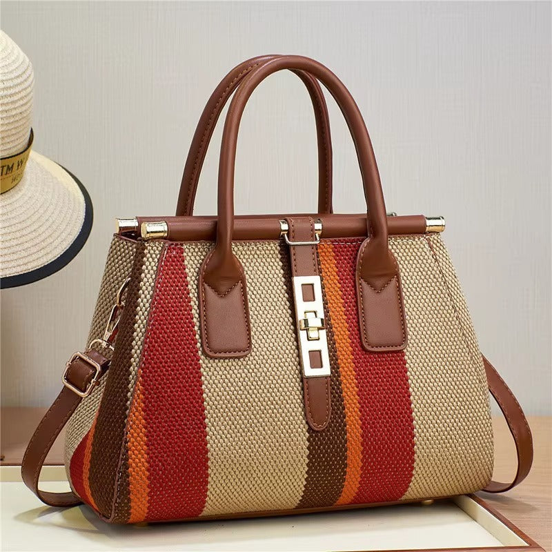 Classics versatile one-shoulder high-end niche large-capacity embossed braided textures crossbody bags Mssza