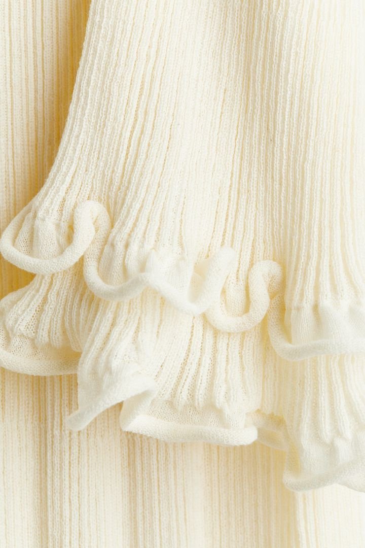 Clara Ruffle Long Sleeve Knit Maxi Dress Mssaz Desses