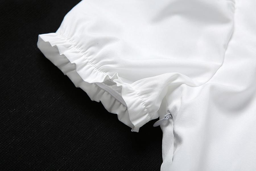elegant bow white female mini dress Mssaz Desses
