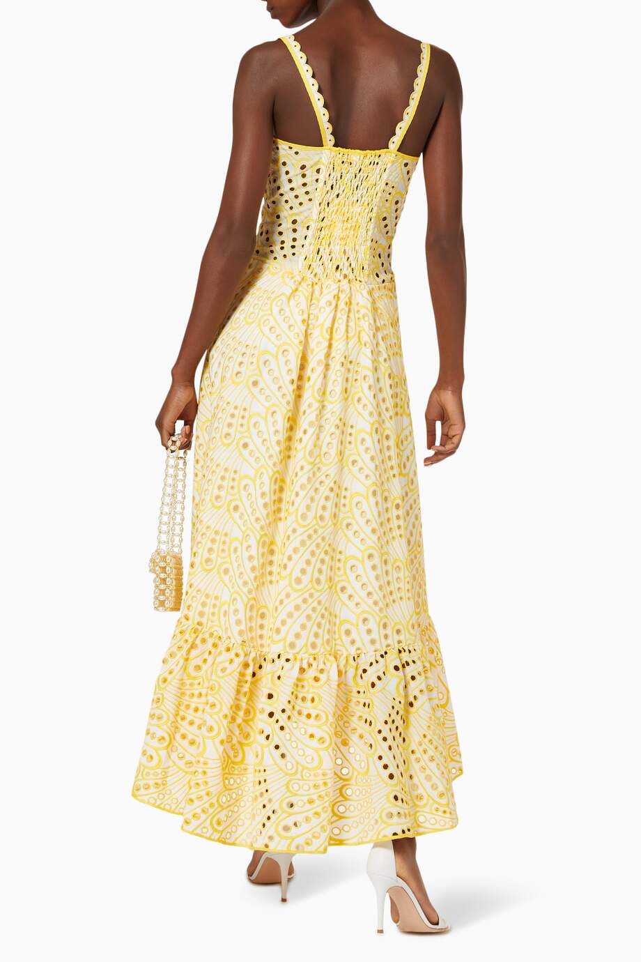 Dolly Embroidered Lace Midi Bustier Dress Mssaz Desses