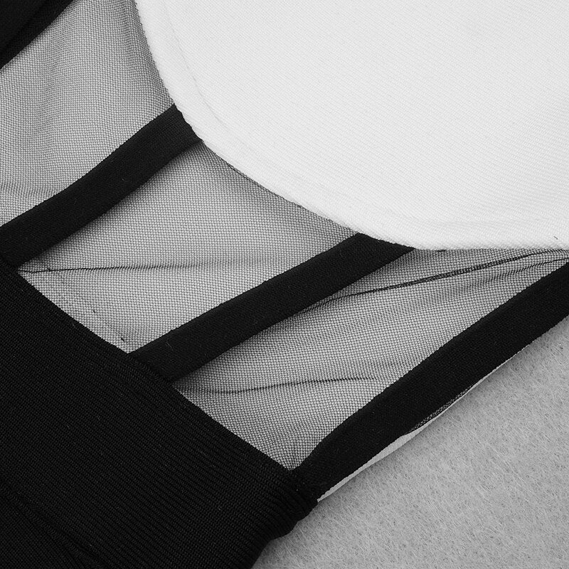 Patchwork Waist Mesh Skinny Jumpsuit Mssza