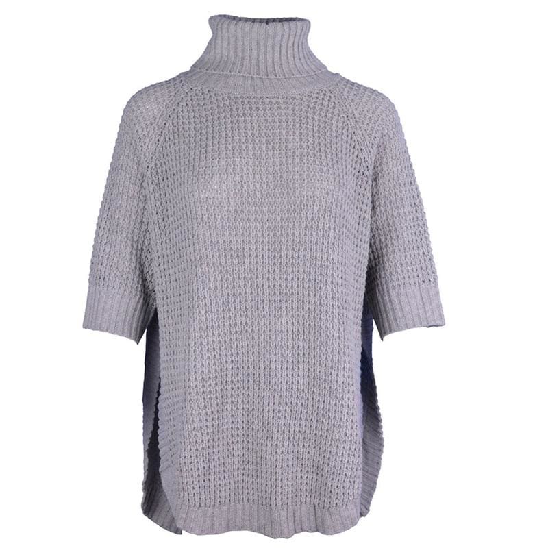 Casual Irregular Long Sweater Dress Knitted Sweater Top Mssaz Desses