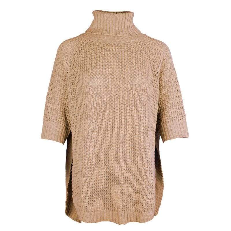 Casual Irregular Long Sweater Dress Knitted Sweater Top Mssaz Desses