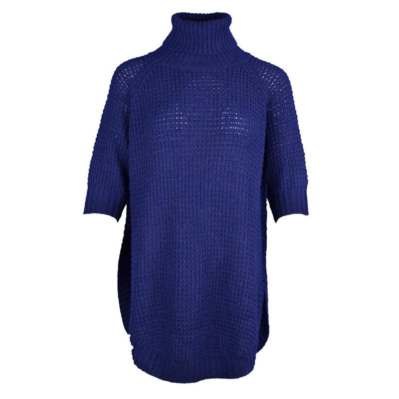 Casual Irregular Long Sweater Dress Knitted Sweater Top Mssaz Desses
