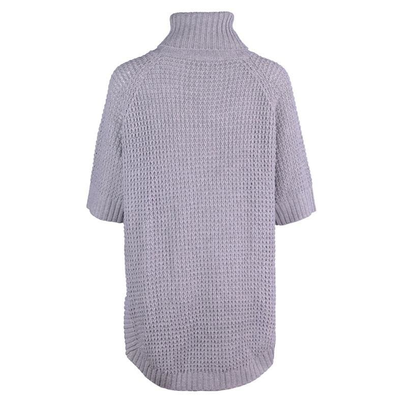 Casual Irregular Long Sweater Dress Knitted Sweater Top Mssaz Desses