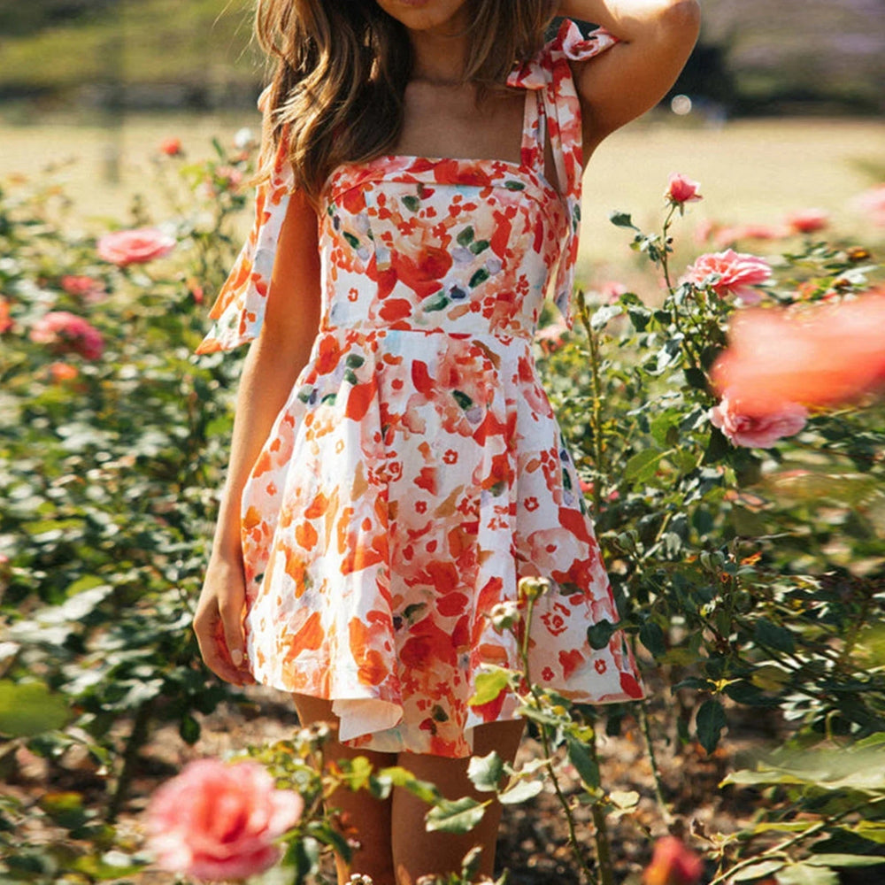 Sleeveless   Dresses  Tube Corset Flowy Sundresses Mini Dress Mssaz Desses