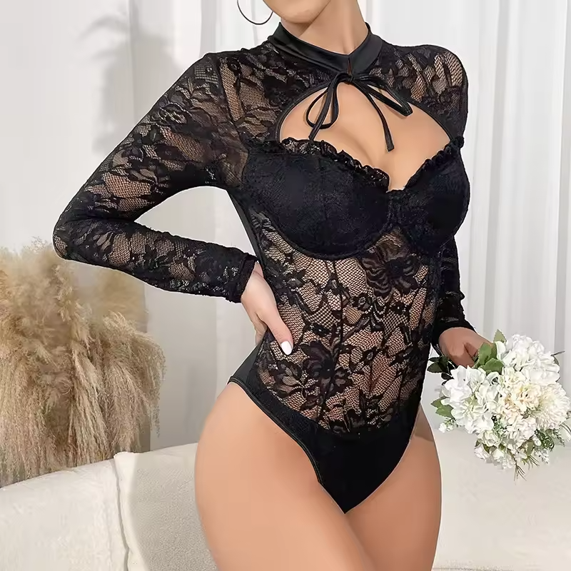 Waist Trainer Body Shapers Long Sleeve Bodycon Jumpsuit Mssza