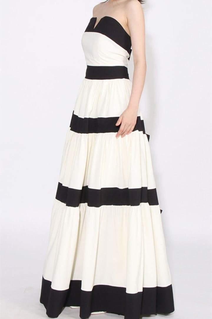 Karen Colorblock Bowknot Maxi Dress Mssaz Desses