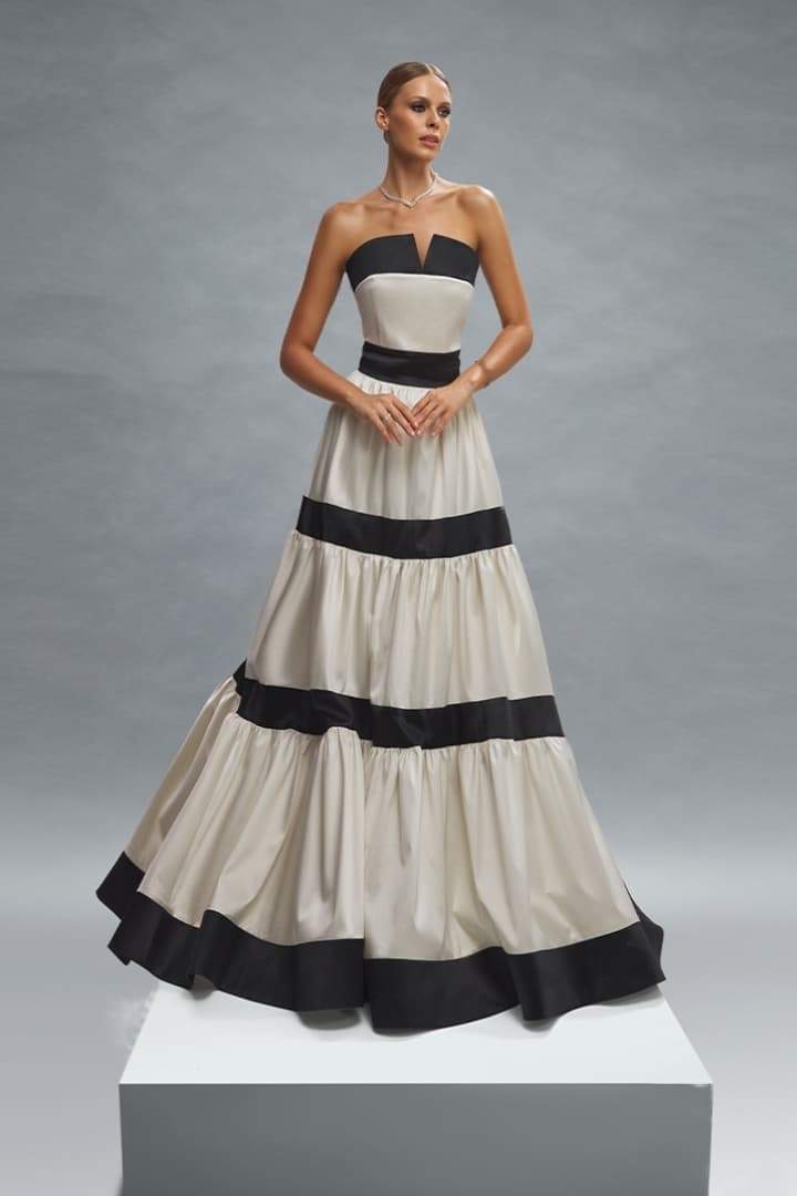 Karen Colorblock Bowknot Maxi Dress Mssaz Desses